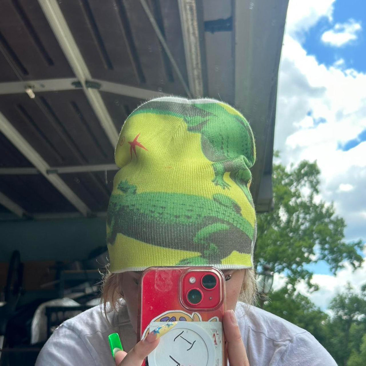 "alligator" beanie