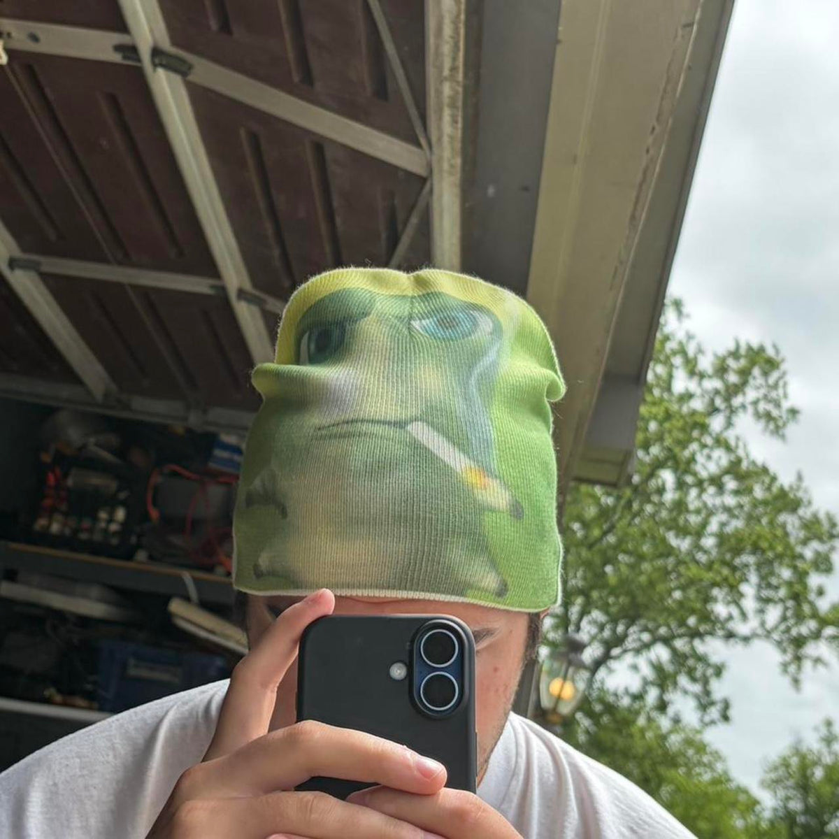 "caterpillar" beanie