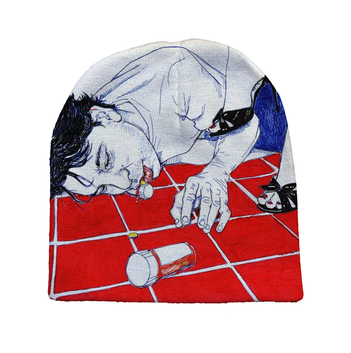 "pills" beanie