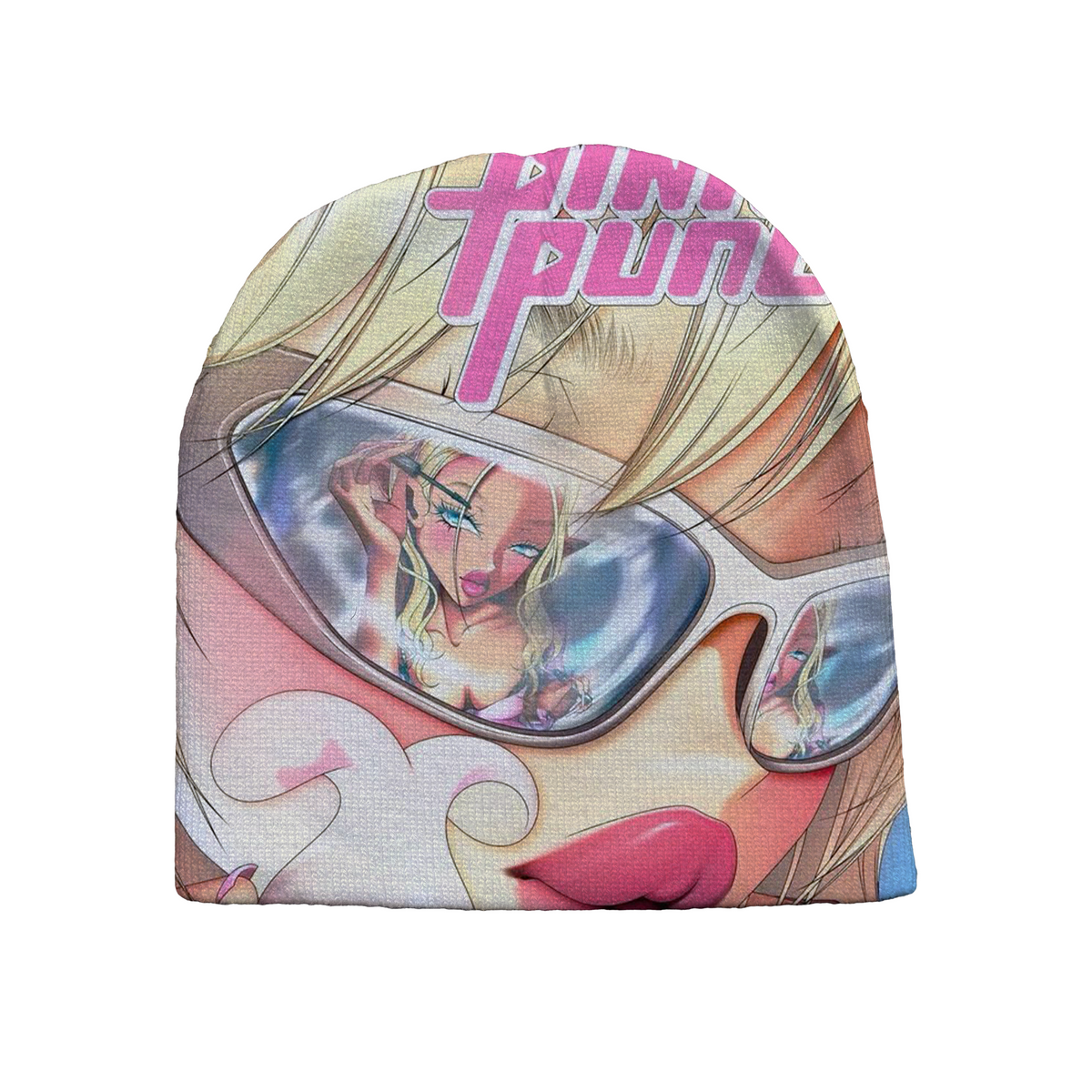 "pink" beanie