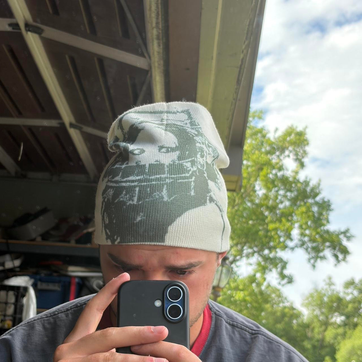 "saw" beanie