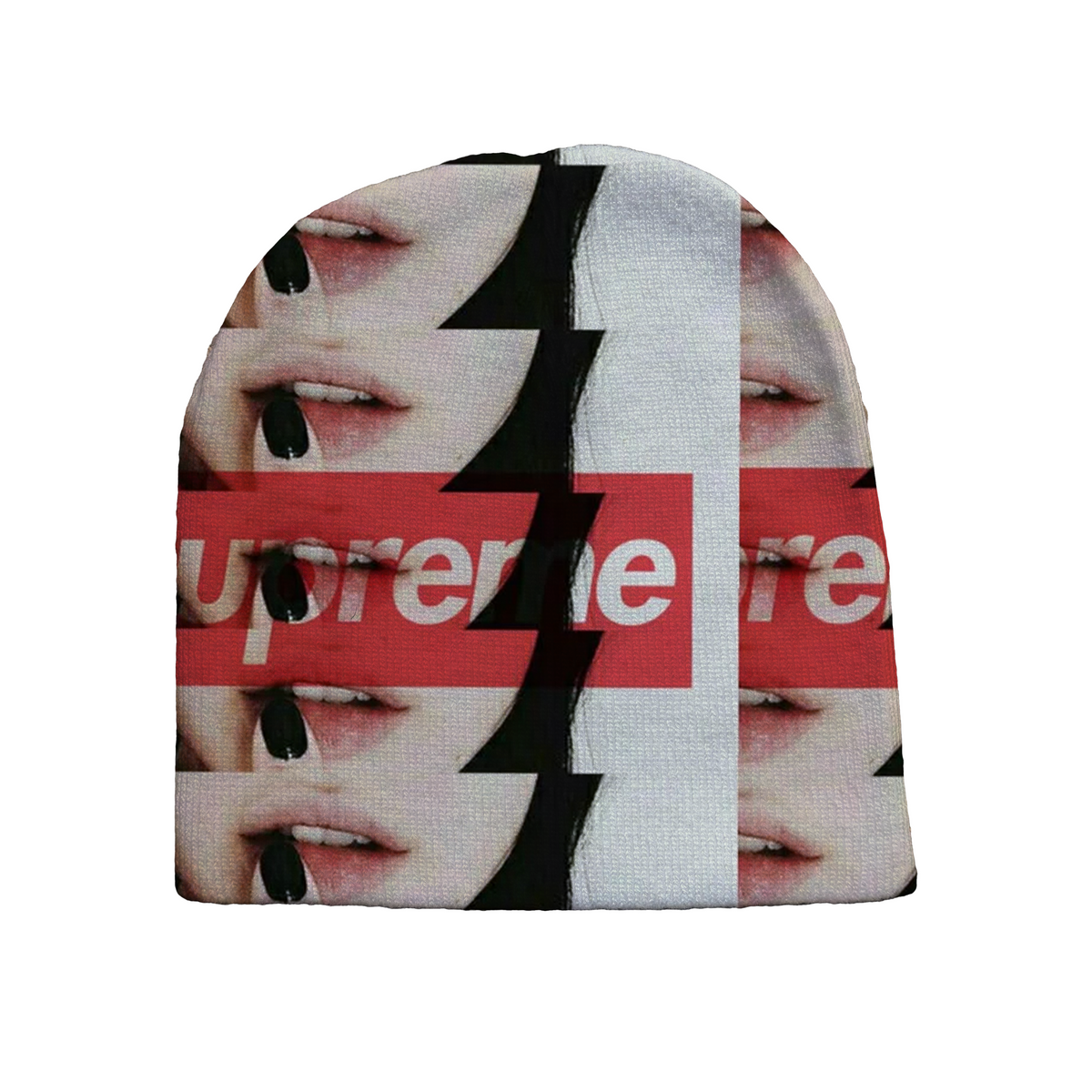"lips" beanie